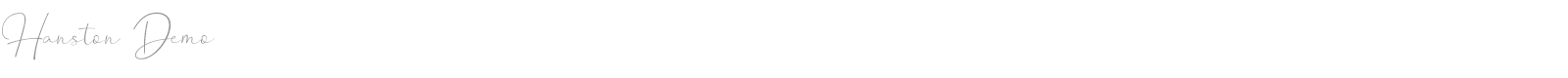 Hanston font preview